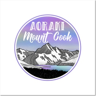 Aoraki Mount cook Posters and Art